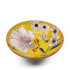Flowers in Yellow Small Serving Bowl